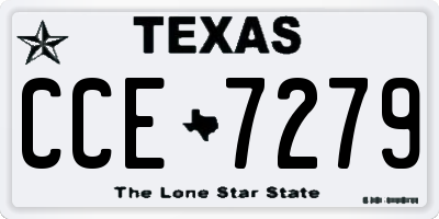 TX license plate CCE7279