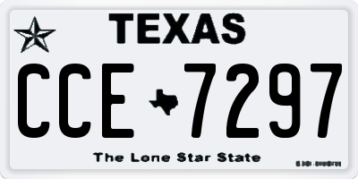 TX license plate CCE7297