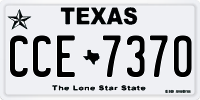 TX license plate CCE7370