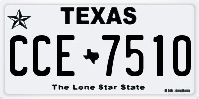 TX license plate CCE7510