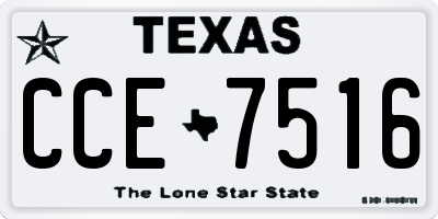 TX license plate CCE7516