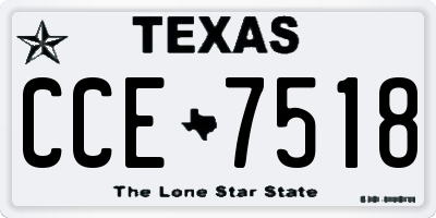 TX license plate CCE7518