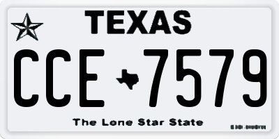 TX license plate CCE7579