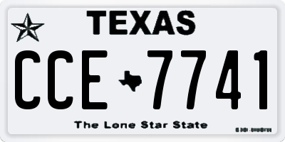 TX license plate CCE7741