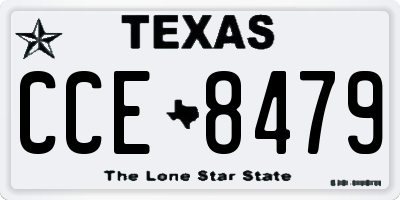 TX license plate CCE8479