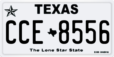 TX license plate CCE8556