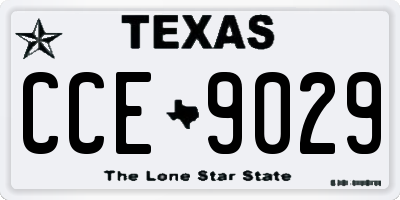 TX license plate CCE9029