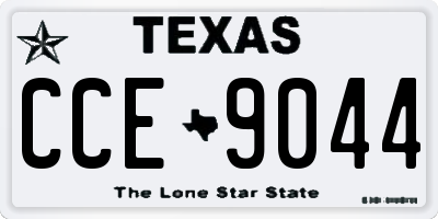 TX license plate CCE9044