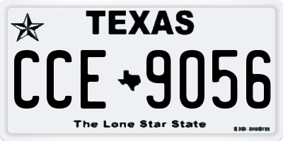 TX license plate CCE9056