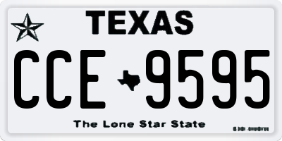 TX license plate CCE9595