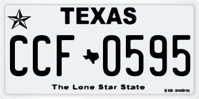 TX license plate CCF0595