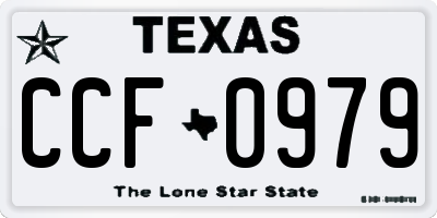 TX license plate CCF0979