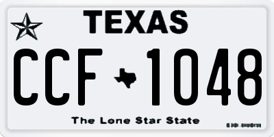 TX license plate CCF1048