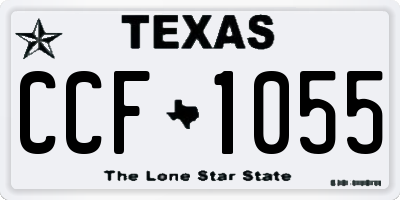 TX license plate CCF1055