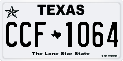 TX license plate CCF1064