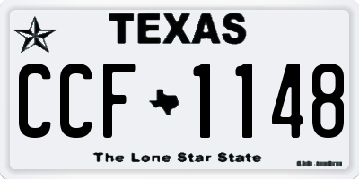 TX license plate CCF1148