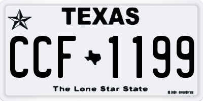 TX license plate CCF1199