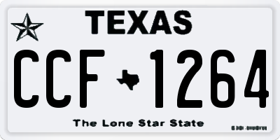 TX license plate CCF1264