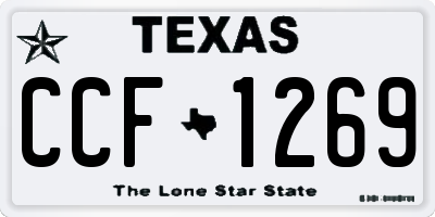 TX license plate CCF1269