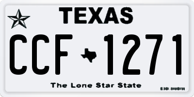 TX license plate CCF1271