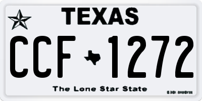 TX license plate CCF1272