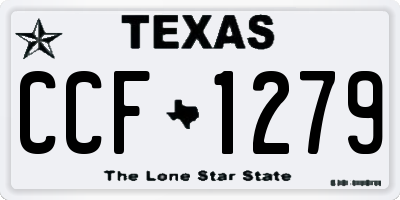TX license plate CCF1279