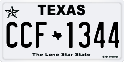 TX license plate CCF1344