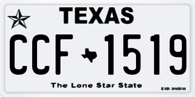 TX license plate CCF1519