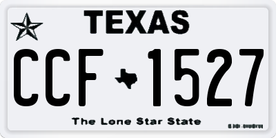 TX license plate CCF1527