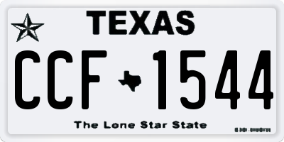 TX license plate CCF1544