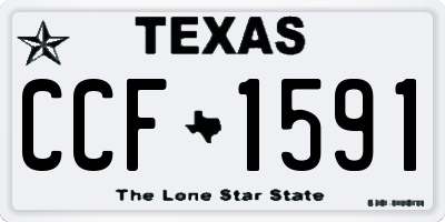 TX license plate CCF1591