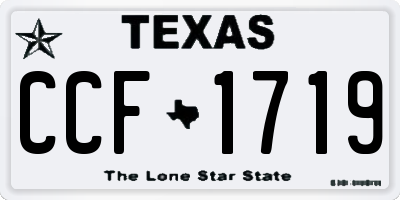 TX license plate CCF1719