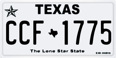 TX license plate CCF1775