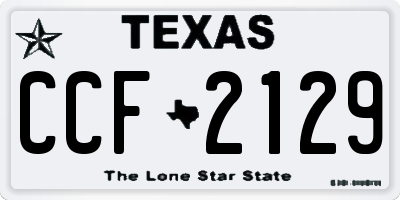 TX license plate CCF2129