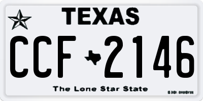 TX license plate CCF2146