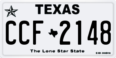TX license plate CCF2148