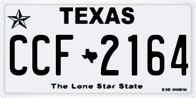 TX license plate CCF2164
