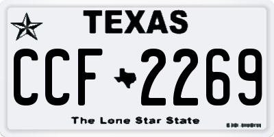 TX license plate CCF2269