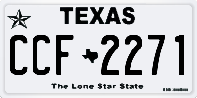 TX license plate CCF2271