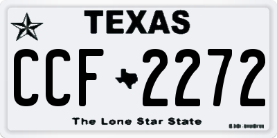 TX license plate CCF2272