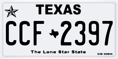 TX license plate CCF2397