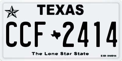 TX license plate CCF2414