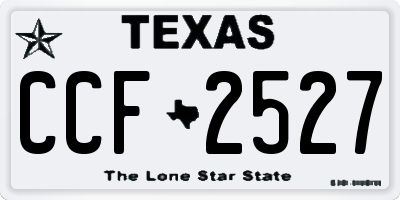 TX license plate CCF2527