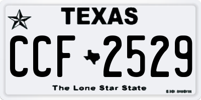 TX license plate CCF2529