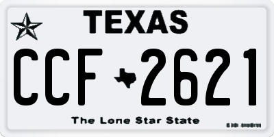 TX license plate CCF2621