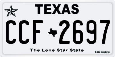 TX license plate CCF2697