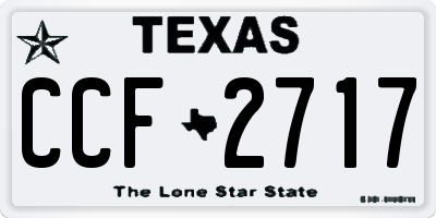 TX license plate CCF2717