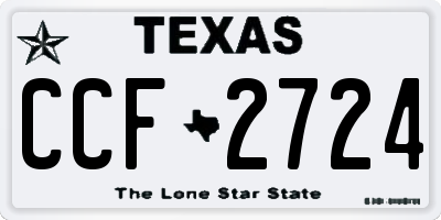 TX license plate CCF2724