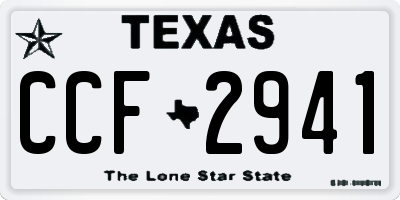 TX license plate CCF2941