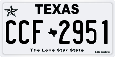 TX license plate CCF2951